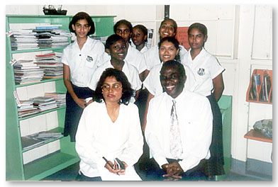 Peer helpers counselling at Naparima Girls High School